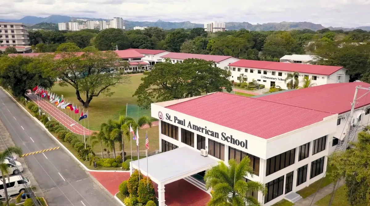 필리핀 St. Paul American School 캠퍼스 전경 (항공뷰)